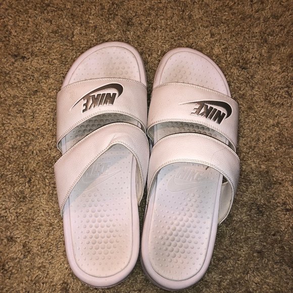 Nike Shoes - White Nike Slides